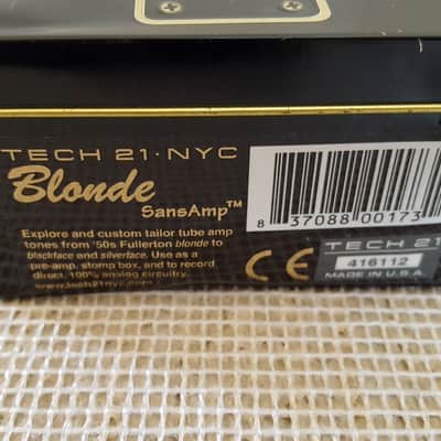 Tech 21 SansAmp Character Series Blonde 2010s - Blonde/Black image 13