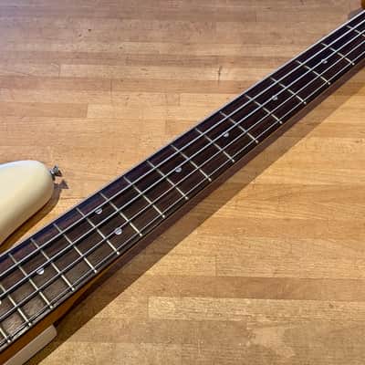 Fender Modern Player Jazz Bass V 2013 - Satin Olympic White image 3