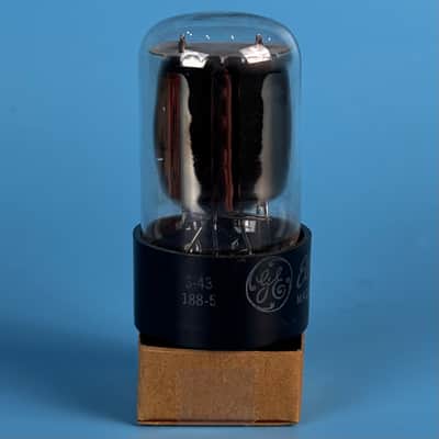 1963 General Electric 6SN7GT Vintage Grey Plated Vacuum tube! Tests GIF! T585 image 5
