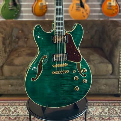 Ibanez AS93FM-TMG Artcore Expressionist 2025 - Present - Transparent Moss Green - NEW image 1