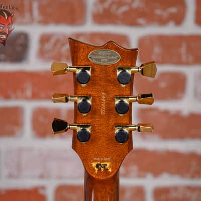 ESP Exhibition Limited Series EX16-26 Eclipse CTM Quilt Maple Top Tiger Eye Burst 2016 w/OHSC image 10
