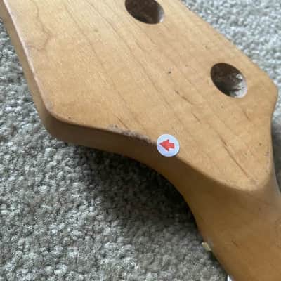 Douglas Roasted Maple Wood 4 String Bass Neck, 20 Frets Fingerboard Fretboard image 12