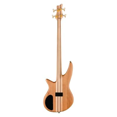 Jackson Pro Series Spectra Bass SBP IV 4-String Right-Handed Bass Guitar with Multi-Laminated Body and Caramelized Jatoba Fingerboard (Amber Flame) image 2