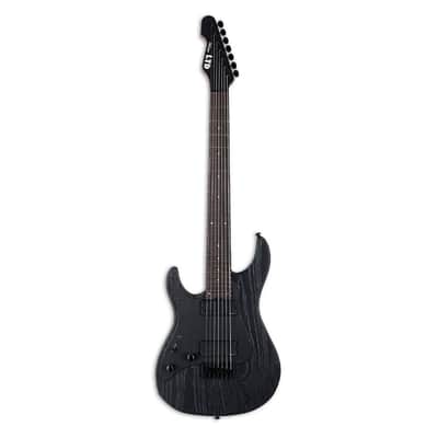 ESP LTD SN-1007 Baritone HT Left Handed Electric Guitar - Black Blast - B-Stock image 2