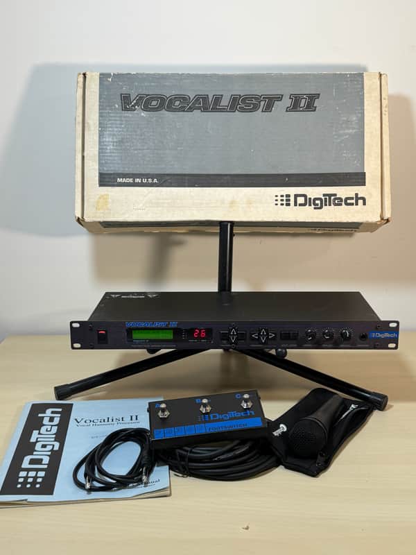 Digitech Vocalist 2 - With Box, Manual, Footswitch, Mic & Cable - MINT image 1