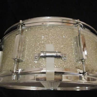 Tempro Vintage 14 X 5 Snare Drum, Silver Sparkle, Made In Japan - Excellent! image 5
