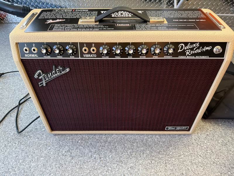 Fender Tone Master Deluxe Reverb 2-Channel 22-Watt 1x12" Digital Guitar Combo 2020 - Present - Blonde image 1