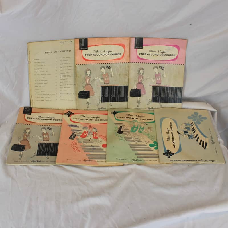 Lot of 7 Used Palmer Hughes Accordion Books -  Prep Accordion Course Books image 1