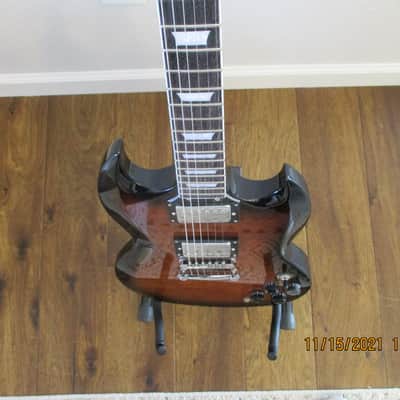 Firefly FFLG  SG Style, 2021, Cobra Burst image 4