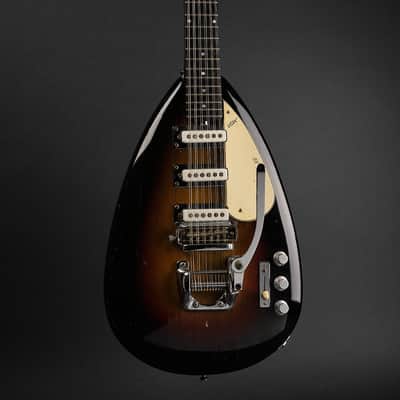 1966 Vox V223 Mark XII 'Teardrop' Sunburst image 4