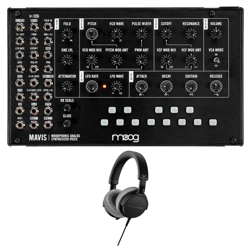Moog Mavis Synthesizer + Beyerdynamic Headphones image 1