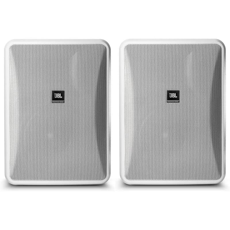 JBL CONTROL 28-1L-WH Low Impedance 8 Ohm Background Speaker White Pair image 1