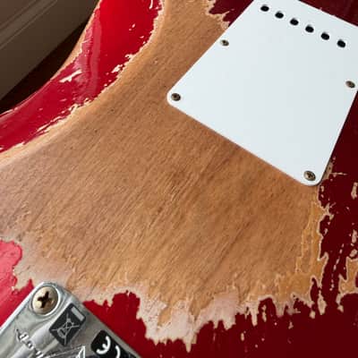 2025 Fender Custom Shop Stratocaster Pro SR25 Super Heavy Relic - Candy Apple Red image 16