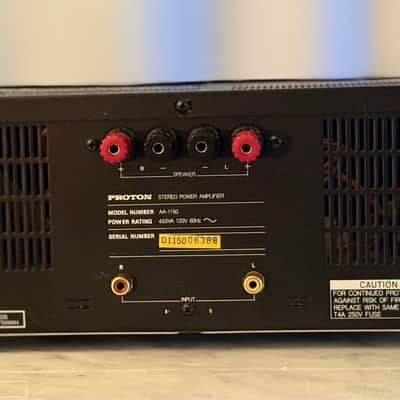 🎶✨ Proton AA-1150 Stereo Power Amplifier — Serviced, Cleaned, Large Dual Green dB Output Meters, Power Envelope Design, Bench Tested image 10