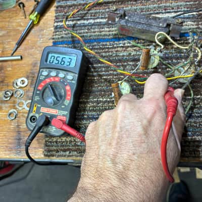 Kay Speed Bump Pickups Complete with Wiring Harness, Pots, and Capacitors image 5