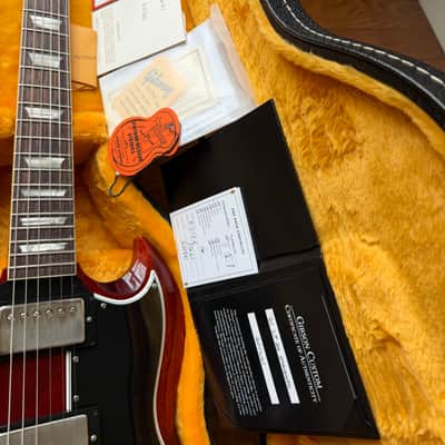 2026 Gibson Custom Shop ‘61 Les Paul SG Standard Stop Tail VOS - Cherry Red image 22