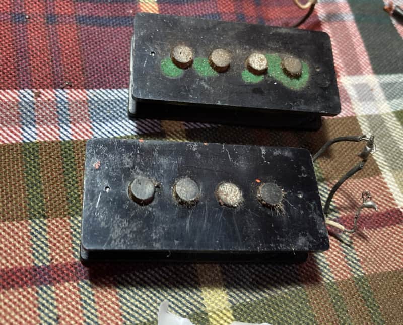 Vintage 1970s Dimarzio Black Phenolic Precision P-Bass Pickup, 6k image 1