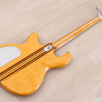 1979 Kramer DMZ 4000 Vintage Aluminum Neck Bass Natural w/ Case image 13