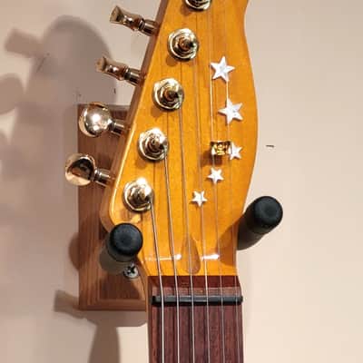 CUSTOM DESIGNED & CRAFTED COPPER METALLIC TELE STYLE WITH KOI TATTOO PG & DRAGON BLOOD JASPER STONES- SERIAL #071 -2025 - "B" STOCK image 12