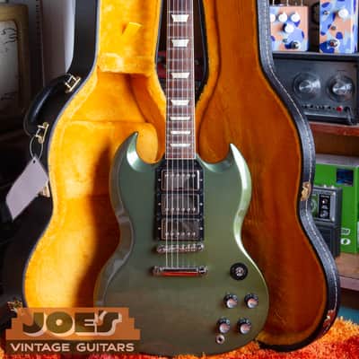 GC EXCLUSIVE! Gibson Custom Shop SG Standard Fat Neck 3-Pickup 2020 - Antique Metallic Teal image 3