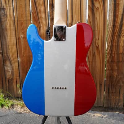 G&L USA CUSTOM SHOP ASAT Classic Red,White,Blue Metal Flake 6-String Electric Guitar w/ Case (2024) image 10