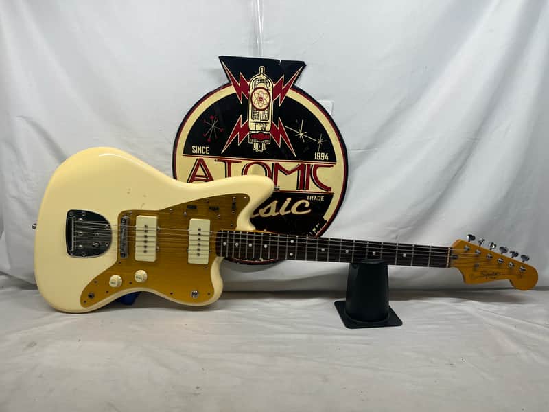 Squier J Mascis Jazzmaster Electric Guitar - Vintage White image 1