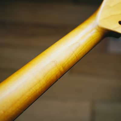 Telecaster Neck – Vintage Maple & Rosewood | 21 Frets | Nitro Satin Finish | Bone Nut image 6