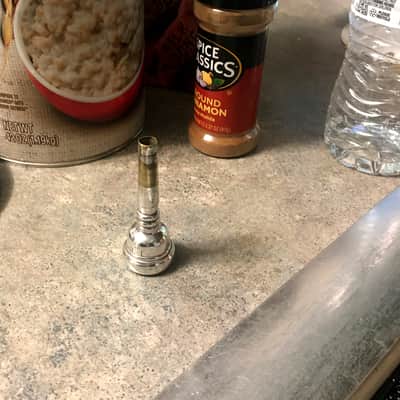 MAKE OFFER RARE SERIES 1 HANDMADE RUDY MUCK CUSHION RIM 16-S 1930'S CORNET MOUTHPIECE ORIG FIN. 95% image 12