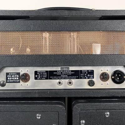 RARE 1970's Carlsbro CS 60 PA 60w Reverb Amp with 2x12 20w Celestian Towers image 4