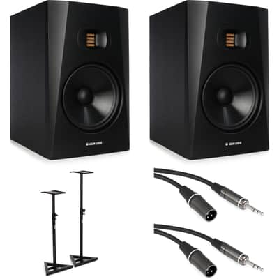 ADAM Audio T8V 8-inch Powered Studio Monitor with Stands - Pair image 1