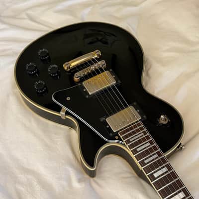 Vintage 1996 Epiphone (Gibson) Les Paul Custom - Ebony (Black Beauty) - Made in Korea (MIK) - Free Pro Setup image 3