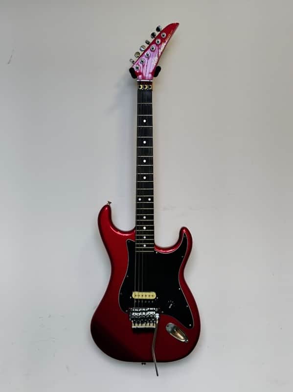 Kramer Focus 2000 Candy Apple Red Body - Focus 3000 Maple Neck - Frankenstein - 1980s - Gloss - **AS-IS** image 1
