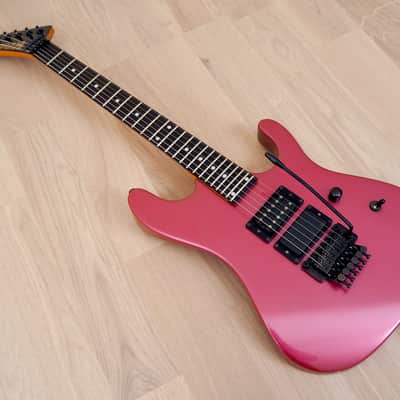 1980s Kramer Nightswan Vintage Electric Guitar Metallic Pink, Vivian Campbell, ESP image 11