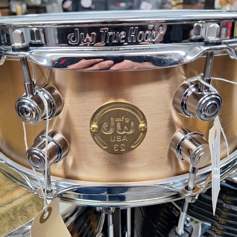 DW 5x14 MFG Left Cast Bronze Snare Drum - DRVZ0514STZL - #23 of 25 image 1