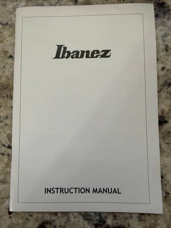 Ibanez Instruction manual 2009 iceman PGM Jem RG George Benson Howard Roberts image 1