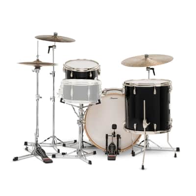 Slingerland Studio King 3pc Drum Set 22/13/16 Del Norte Black image 3