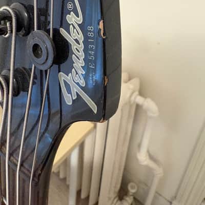 1985 Fender Japan Jazz Bass Special (Boxer Series) - E-Series MIJ - Black w/ Slanted Pickups image 5
