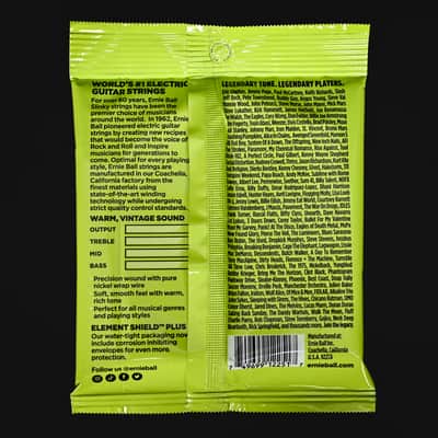 Ernie Ball Regular Slinky Classic Rock n Roll Pure Nickel Wrap Electric Guitar Strings 10-46 Gauge 2251 image 2