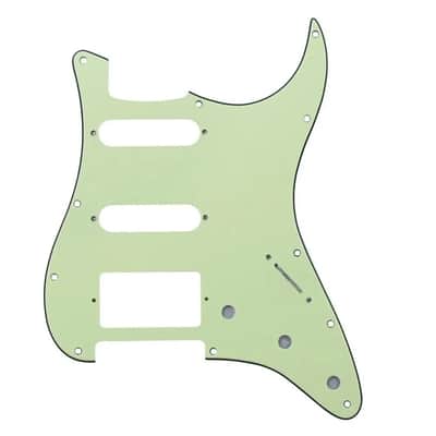 11-Hole HSS Strat Pickguard - 3-Ply Mint Green image 1