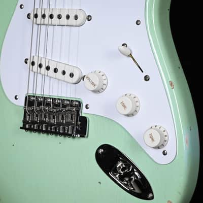 Fender Custom Shop Limited Edition Fat '54 Stratocaster Relic/ Closet Classic Hardware- Super Faded Aged Surf Green 2024 (LXX0565) image 11