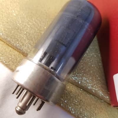 NU National Union 7N7 Loktal AT1000 TESTED Vacuum Tube greyglass T1 rare support rods triple mica early military dual triode (like 6SN7) 1941-1946 image 1