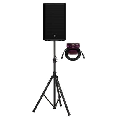 Electro-Voice ZLX-15P-G2 15-Inch 2-Way Powered Loudspeaker with Bluetooth Bundle with Focus Pro Audio All-Aluminum Speaker Stand Pack and Focus Pro Audio XLR Male to Female Microphone Cable (3 Items) image 1