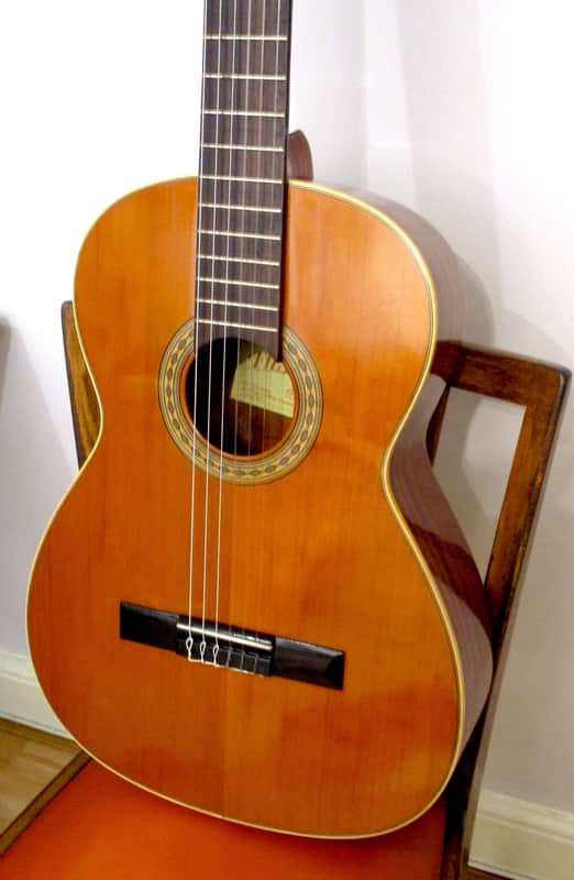 hand made solid cedar top vintage classical Spanish guitar new set up *bone nut and saddle* image 1