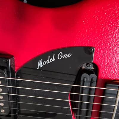 ElectroPhonic Inovations Model One Guitar 2020 - Scarlet Red image 11