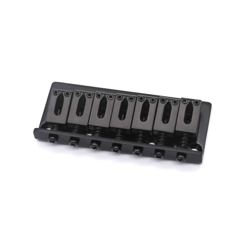 KD By AxLabs 7-String Hardtail Bridge - String-Through-Body, 10.8 mm Spacing - Satin Black image 1