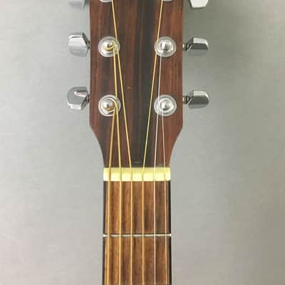 Vintage Fender Dreadnought Acoustic Guitar Spruce Top 1990s Natural Satin Players Campfire Guitar image 2