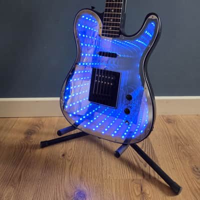 Infinity Mirror LED Electric Guitar – Sound Reactive RGB Lights - Customised in the U.K. image 13