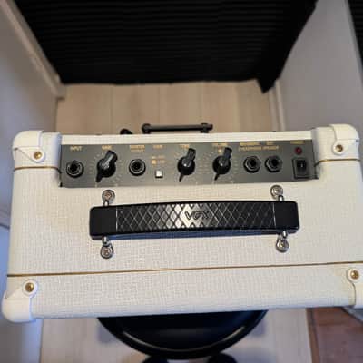 Vox VBM1 Brian May Special Recording Amp 10-Watt 1x6.5" Guitar Combo 2003 - 2005 - White with Brown Diamond Cloth image 2