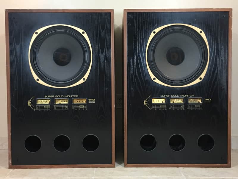 Tannoy SGM 1000 Walnut Super Gold Monitor Speakers Pair Pro Audio Equipment image 1