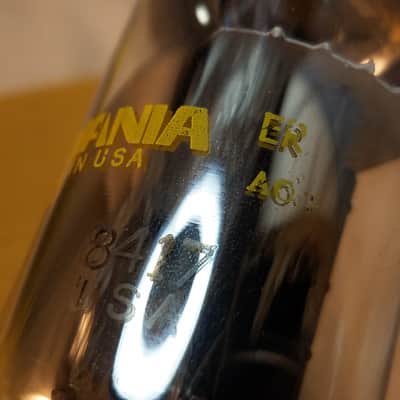 Sylvania etc. 8417 tNOS AT1000 TESTED Vacuum Tube early side and top getter hi-fi beam power pentode 1963-1978 image 3